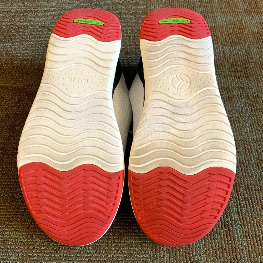 Kizik Men's White Navy Lima Casual Slip On Sneakers, size 15 WIDE 2E Wms 16.5 EE - Picture 9 of 11